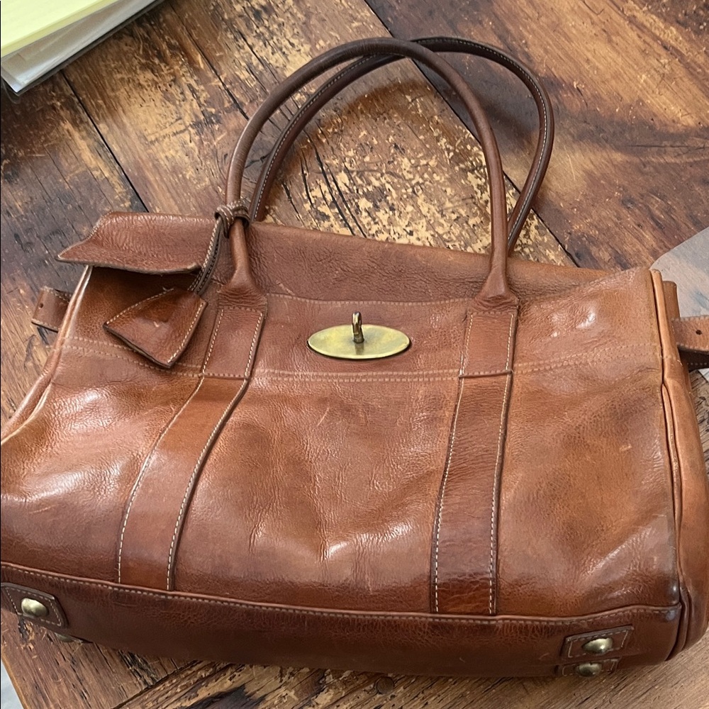 Mulberry Brown Leather Bayswater Tote - Picture 10 of 11